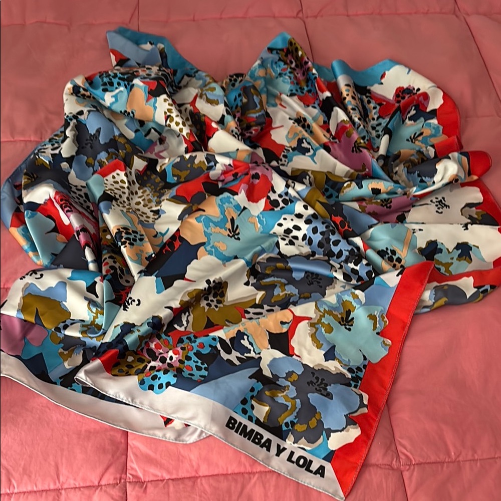 Bimba Y Lola Multicolor Floral Scarf